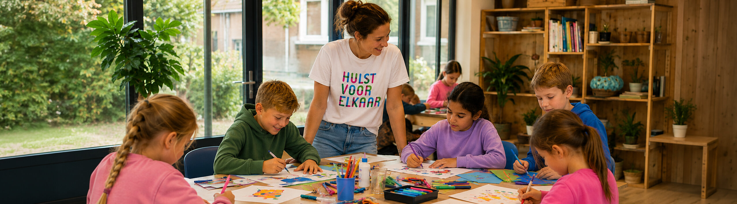 Sportende kinderen
